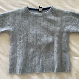 100% Cashmere Baby Gap Light Blue Pullover Sweater